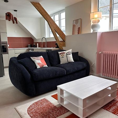 Grand Appartement Ultra Moderne Plein Centre, Plage A Pieds, Avec Parking Конкарно Екстериор снимка