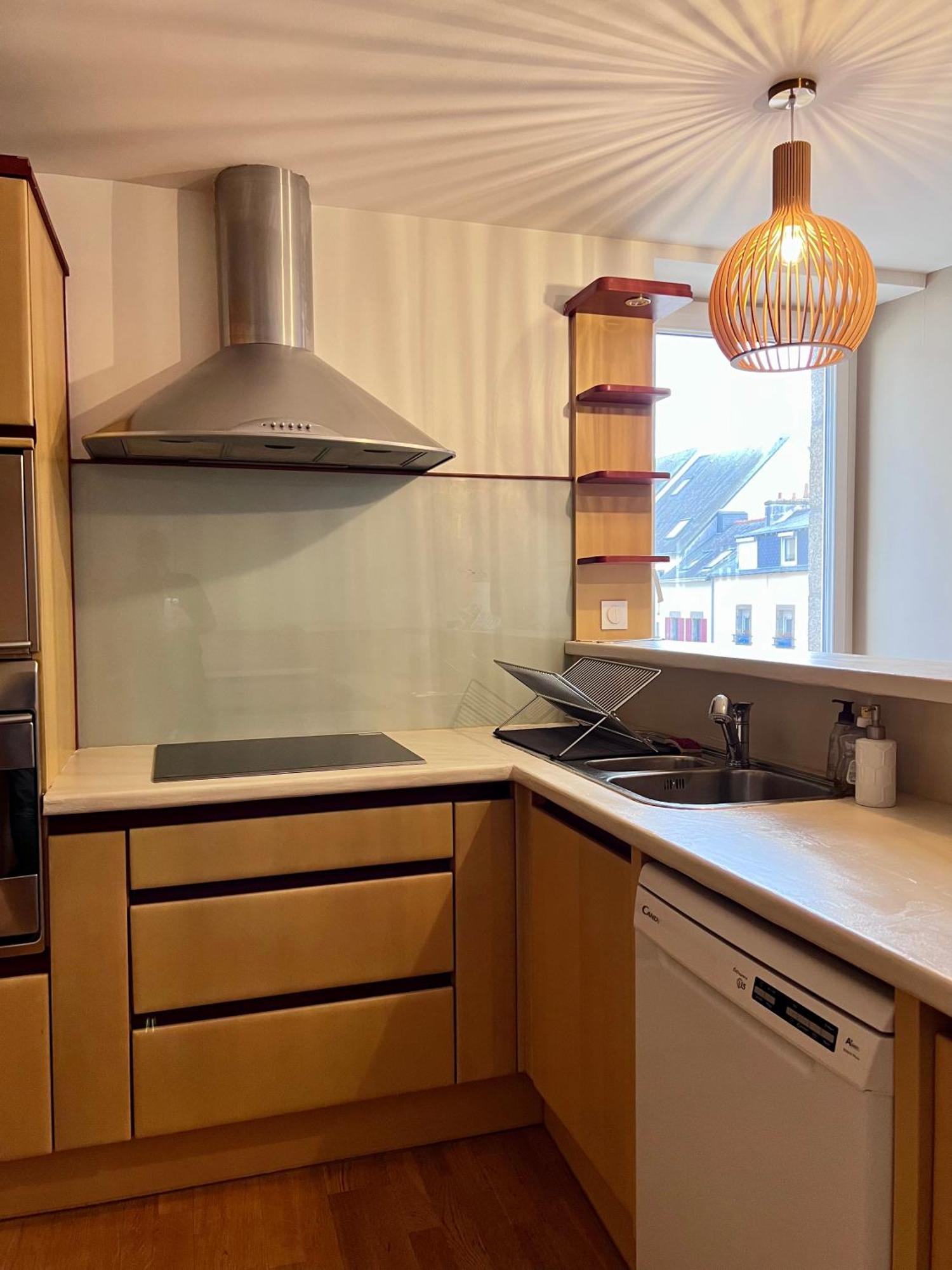 Grand Appartement Ultra Moderne Plein Centre, Plage A Pieds, Avec Parking Конкарно Екстериор снимка