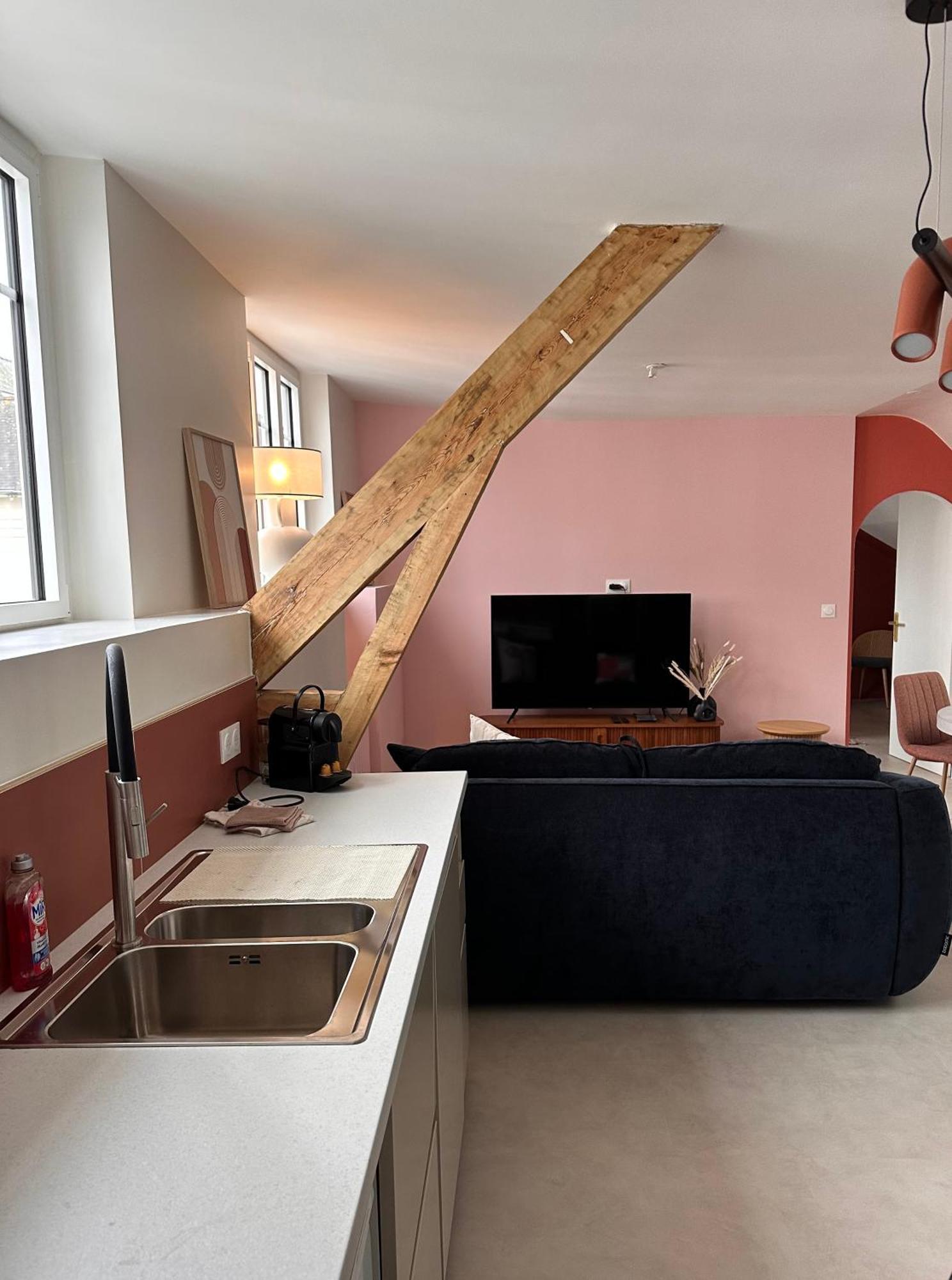 Grand Appartement Ultra Moderne Plein Centre, Plage A Pieds, Avec Parking Конкарно Екстериор снимка